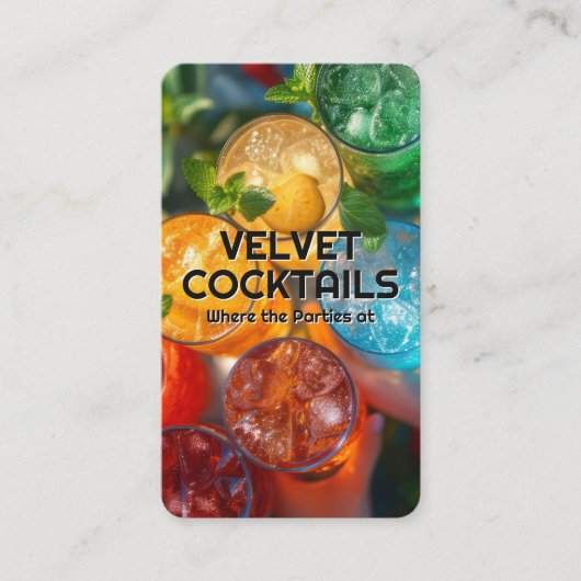 Colorful Cocktail | Top View 名刺 (正面)