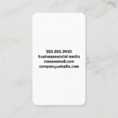 Colorful Cocktail | Top View 名刺 (裏面)