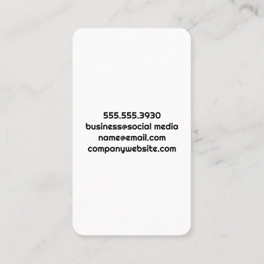 Colorful Cocktail | Top View 名刺 (裏面)