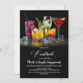 Colorful Cocktails Engagement Party 招待状 (正面)