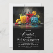 Colorful Cocktails Engagement Party 招待状 (正面)