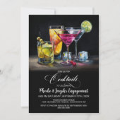 Colorful Cocktails Engagement Party 招待状 (正面)