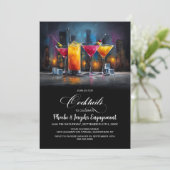 Colorful Cocktails Engagement Party 招待状 (スタンド正面)