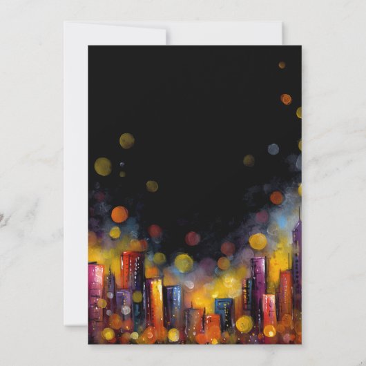 Colorful Cocktails Engagement Party 招待状 (裏面)