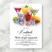 Colorful Cocktails Engagement Party 招待状