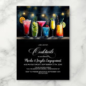 Colorful Cocktails Engagement Party 招待状