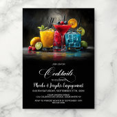 Colorful Cocktails Engagement Party 招待状