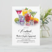 Colorful Cocktails Engagement Party 招待状 (スタンド正面)