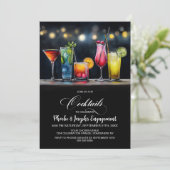 Colorful Cocktails Engagement Party 招待状 (スタンド正面)