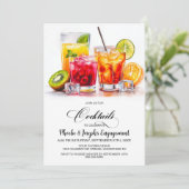 Colorful Cocktails Engagement Party 招待状 (スタンド正面)