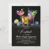 Colorful Cocktails Engagement Party 招待状 (正面)