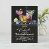 Colorful Cocktails Engagement Party 招待状 (スタンド正面)