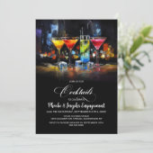 Colorful Cocktails Engagement Party 招待状 (スタンド正面)