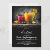 Colorful Cocktails Engagement Party 招待状 (正面)
