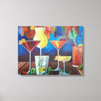 Colorful Cocktails Wall Art キャンバスプリント