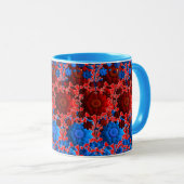 colorful combo mug, 3D digital design mug, perfect マグカップ (正面右)