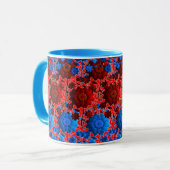 colorful combo mug, 3D digital design mug, perfect マグカップ (正面左)