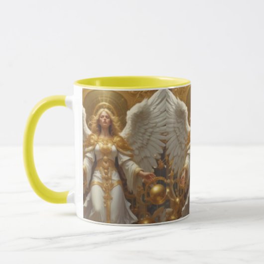 colorful combo mug, 3D digital design mug, perfect マグカップ (左)