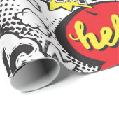Colorful Comic Pop Art Speech Bubble Pattern ラッピングペーパー (ロールコーナー)