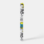 Colorful Comic Pop Art Speech Bubble Pattern iPhoneケース (右側面)