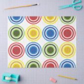 Colorful Concentric Circles Birthday 薄葉紙 (クラフト)