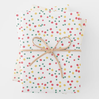 Colorful Confetti Dots ラッピングペーパーシート