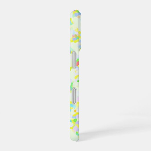 Colorful Confetti Pattern – Playful Abstract iPhone 16ケース (右側面)
