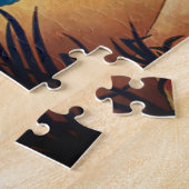 colorful contempory abstract landscape ジグソーパズル (側面)