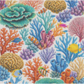 Colorful Coral Reef Tropical Fish シール (正面)