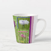 Colorful Cornflowers Collage Latte Mug カフェラテマグ (右)