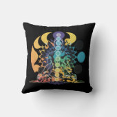 Colorful Cosmic Chakra Meditation Spiritual Energy クッション (裏面)
