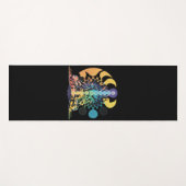 Colorful Cosmic Chakra Meditation Spiritual Energy ヨガマット (正面(横))