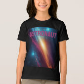 Colorful Cosmic Galaxy Glowing Space Nebula トライブレンドＴシャツ (正面)