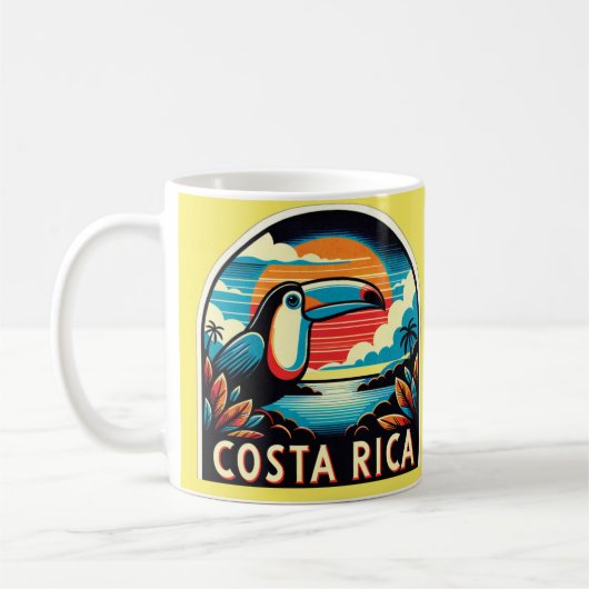 Colorful COSTA RICA Mug コーヒーマグカップ (左)
