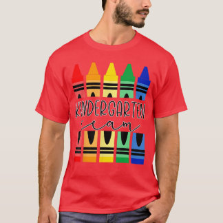 Colorful Crayon Kindergarteneamee foreachers Stude Tシャツ