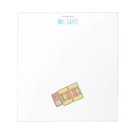 Colorful Crayon Palette Kindergarden Teacher ノートパッド