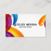 Colorful Creative Studio with QR Cod 名刺 (正面)