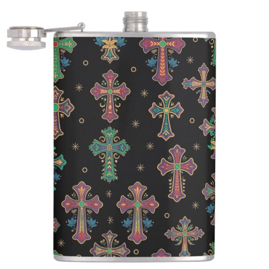 Colorful Crosses / Faith but Make It Fun フラスク (オープン)