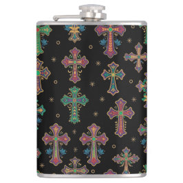 Colorful Crosses / Faith but Make It Fun フラスク