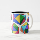 Colorful Cubes ツートーンマグカップ (正面右)