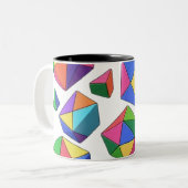 Colorful Cubes ツートーンマグカップ (正面左)
