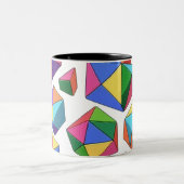 Colorful Cubes ツートーンマグカップ (中央)