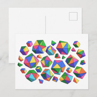 Colorful Cubes ポストカード