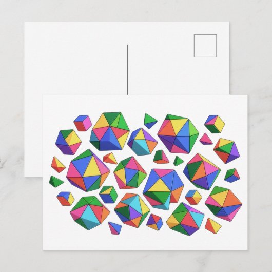 Colorful Cubes ポストカード (正面/裏面)