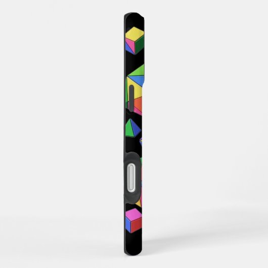 Colorful Cubes iPhoneケース (右側面)
