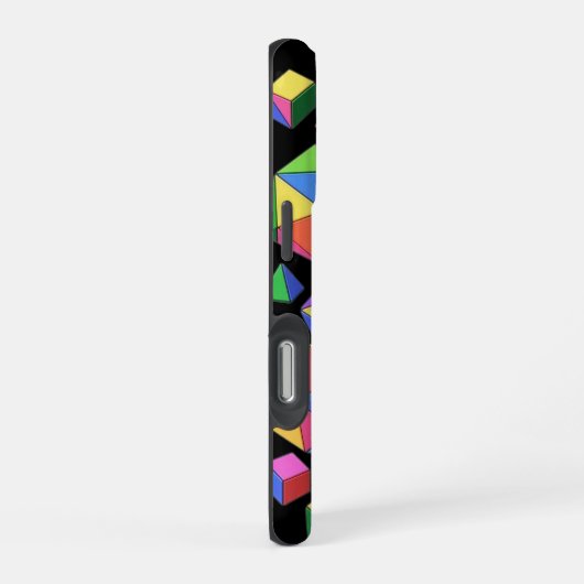 Colorful Cubes iPhoneケース (右側面)