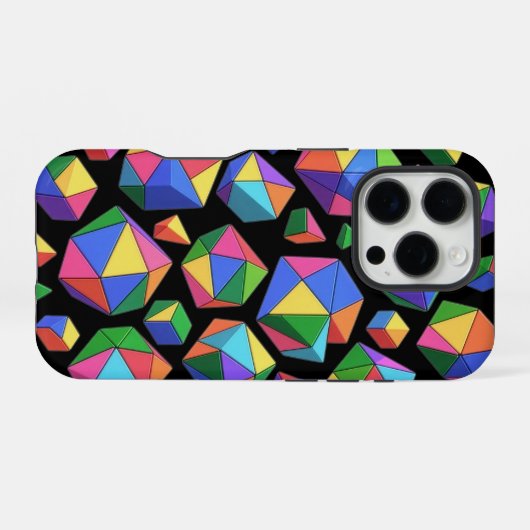 Colorful Cubes iPhoneケース (裏面横)