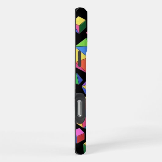 Colorful Cubes iPhoneケース (右側面)
