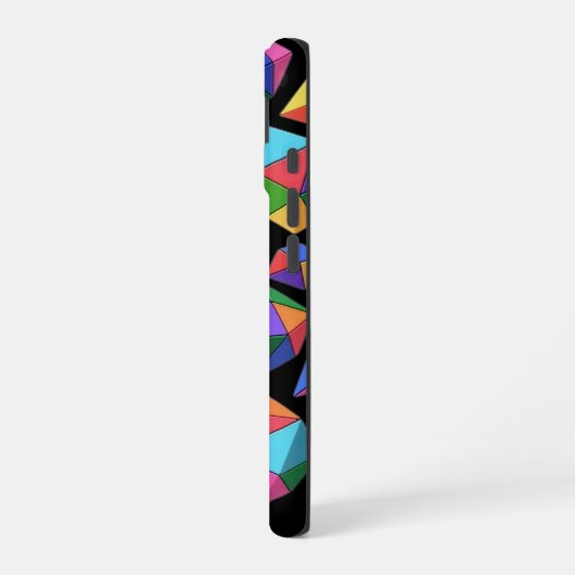 Colorful Cubes iPhone 16ケース (左側面)