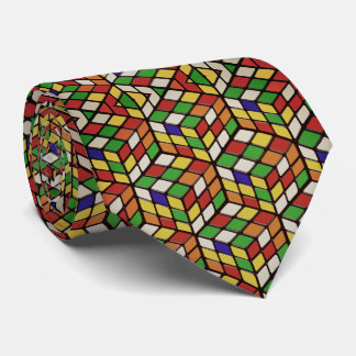 Colorful Cubes Pattern ネクタイ
